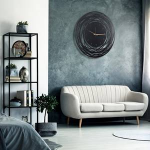 Horloge murale Lomba Aluminium - Noir