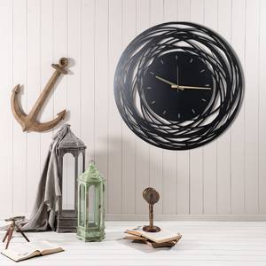 Horloge murale Lomba Aluminium - Noir
