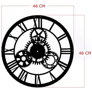 Horloge murale Luminar Aluminium - Noir