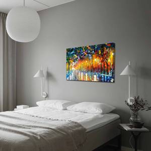 Impression sur toile Huelma Cuir / Panneau composite en bois - Multicolore - 70 x 100 cm