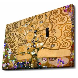 Impression sur toile Huaraz Cuir / Panneau composite en bois - Multicolore - 70 x 100 cm