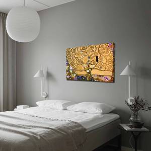 Leinwandbild Huaraz Leder / Holzverbundplatte - Mehrfarbig - 70 cm x 100 cm