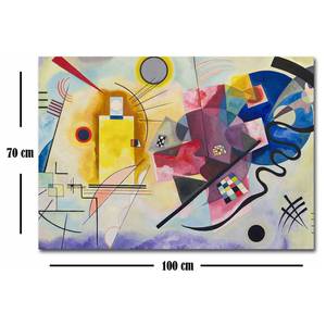 Leinwandbild Humbe Leder / Holzverbundplatte - Mehrfarbig - 70 cm x 100 cm