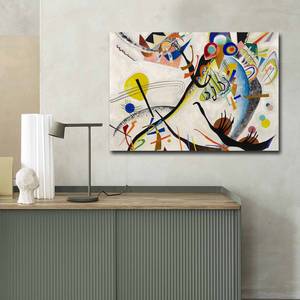 Impression sur toile Hugo Cuir / Panneau composite en bois - Multicolore - 70 x 100 cm