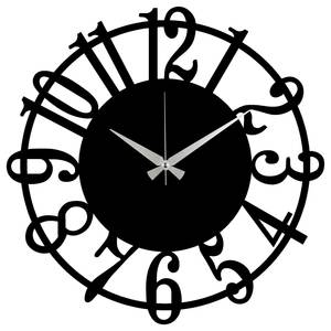 Horloge murale Maryland Aluminium - Noir