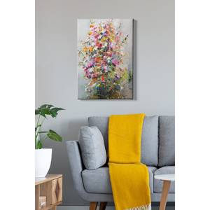 Canvas La Parva Tela / Pannello di legno composito - Multicolore - 50 cm x 70 cm