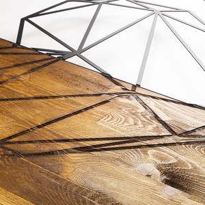Quadro di legno McKenzie Alluminio / HDF - Noce / Nero - 58 cm x 58 cm