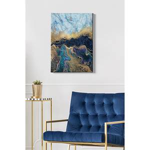 Impression sur toile Kusel Toile / Panneau composite en bois - Multicolore - 50 x 70 cm