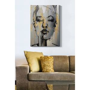 Canvas La Vernia Tela / Pannello di legno composito - Multicolore - 70 cm x 100 cm