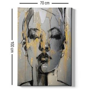 Canvas La Vernia Tela / Pannello di legno composito - Multicolore - 70 cm x 100 cm