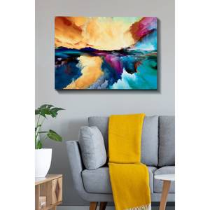 Canvas La Sal Tela / Pannello di legno composito - Multicolore - 70 cm x 100 cm