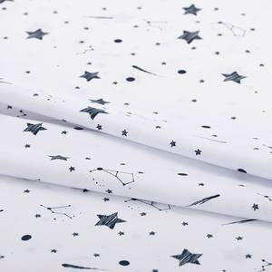 Parure de lit Constella Coton - Blanc / Noir
