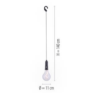 LED-hanglamp Enni I transparant glas/polycarbonaat - 1 lichtbron