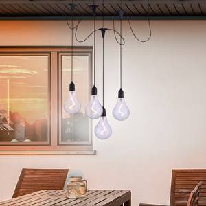 LED-hanglamp Enni II transparant glas/polycarbonaat - 4 lichtbronnen