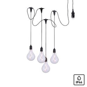 LED-hanglamp Enni II transparant glas/polycarbonaat - 4 lichtbronnen