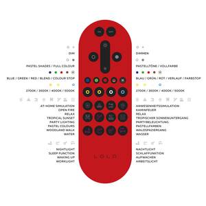 LED-Deckenleuchte Naomi Stoff / Eisen - 1-flammig