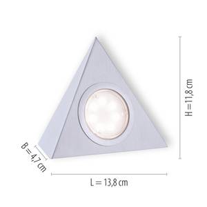 LED-verlichting Theo I polycarbonaat/roestvrij staal - 3 lichtbronnen