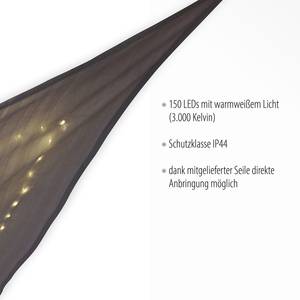 LED-Sonnensegel Segel Kunststoff / Stoff - 1-flammig