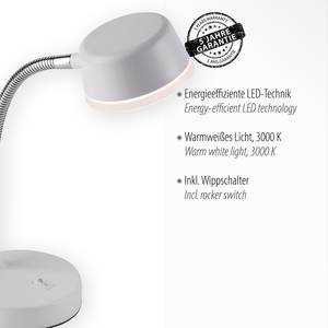 Lampe Enisa Polycarbonate / Fer - 1 ampoule - Blanc