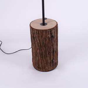 Staande lamp Bark stof/hout - 1 lichtbron