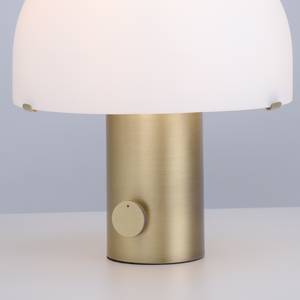 Tafellamp Dipper I melkglas/ijzer - 1 lichtbron - Messing