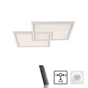 LED-plafondlamp Edging polycarbonaat/ijzer, aluminium - 1 lichtbron