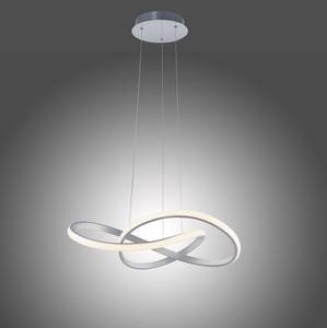 LED-hanglamp Maria kunststof/ijzer, aluminium - 1 lichtbron - Zilver