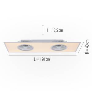 Plafonnier Flat Air II Polycarbonate / Fer / Aluminium - 1 ampoule