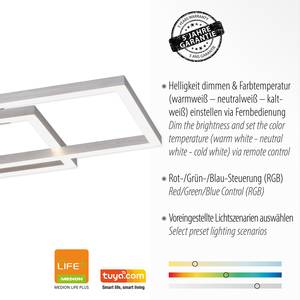 LED-Deckenleuchte LOLAsmart Maxi Polycarbonat / Eisen; Aluminium - 3-flammig