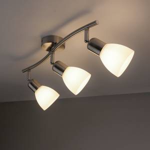 Wand- & plafondlamp Karo III melkglas/ijzer - 3 lichtbronnen