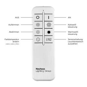 LED-Deckenleuchte Asmin Kunststoff / Eisen; Aluminium - 3-flammig