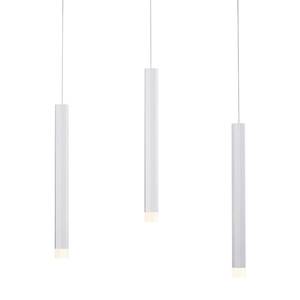 LED-hanglamp Bruno I acrylglas/aluminium, ijzer - 3 lichtbronnen - Zilver