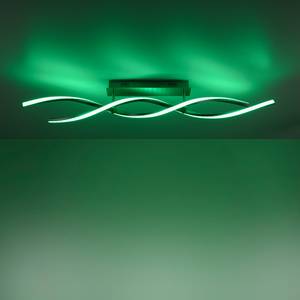 LED-plafondlamp Swing I kunststof/aluminium, ijzer - 2 lichtbronnen