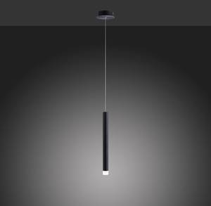 LED-Pendelleuchte Bruno III Acrylglas / Aluminium; Eisen - 1-flammig - Schwarz