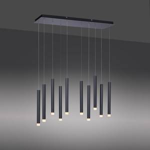 Suspension Bruno IV Plexiglas / Aluminium / Fer - 10 ampoules - Noir