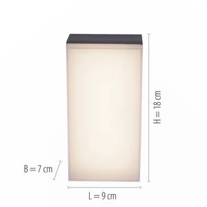 LED-wandlamp Gwen polyethyleen / ijzer - 1 lichtbron
