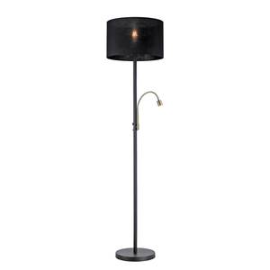 Lampadaire Robin Tissu / Fer - 1 ampoule - Noir