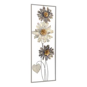 Decorazione da parete Georgianna Ferro - Argento / Grigio / Rame - 31 cm x 90 cm x 5 cm