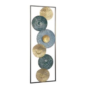 Decorazione da parete Gascoyne Ferro - Oro / Blu / Turchese - 31 cm x 90 cm x 3 cm