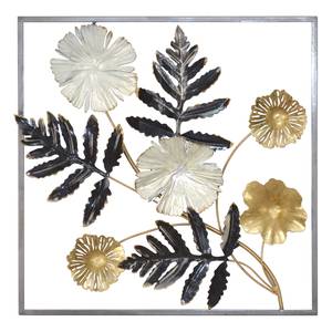 Decorazione da parete Rubina Ferro - Nero / Crema / Oro - 50 cm x 50 cm x 5 cm