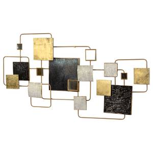 Decorazione da parete Sortellino Ferro - Nero / Oro / Argento - 128 cm x 68 cm x 5,5 cm