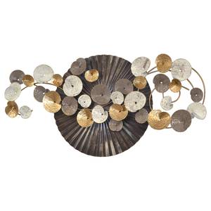 Decorazione da parete Swantje Ferro - Oro / Argento / Nero - 120 cm x 58 cm x 8,9 cm