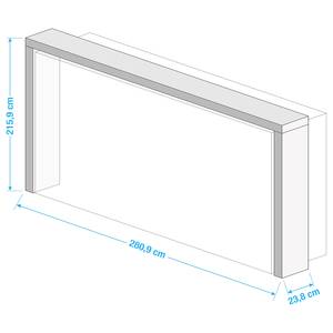 Cadre d’armoire Rye Largeur : 281 cm