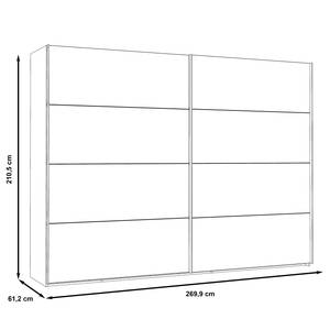 Armoire à portes coulissantes Rye Largeur : 270 cm