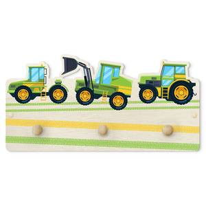 Patère enfants Tracteurs et cie. Multicolore