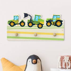 Kindergarderobe Traktor und Co Mehrfarbig