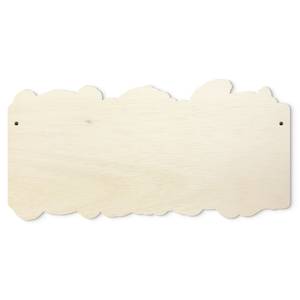 Appendiabiti Scimmia Pecora Panda Marrone - Bianco - Legno massello - 40 x 20 x 1.5 cm