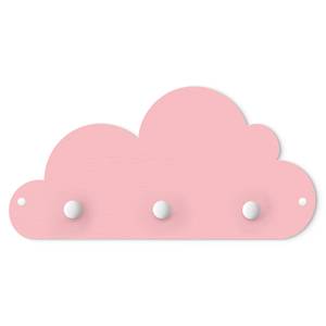 Patère enfants Nuages Rose