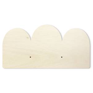 Appendiabiti Arcobaleno Turchese - Legno massello - 40 x 20 x 1.5 cm