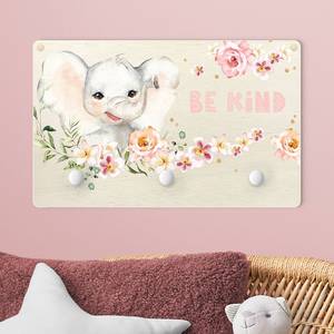 Kindergarderobe Elefant - Be kind Mehrfarbig